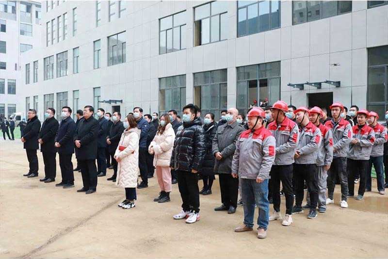 市中區(qū)各部門（局、街道）主要負責人及中海生物技術(shù)部分員工和施工團隊參加開工儀式